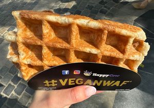 Luikse wafel/gaufre liégeoise 🧇   at VeganWaf in Brussels