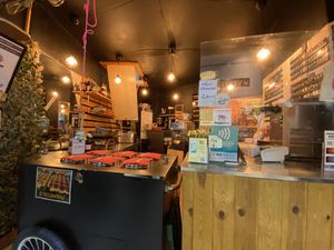 Venue inside the gallery  at VeganWaf in Brussels