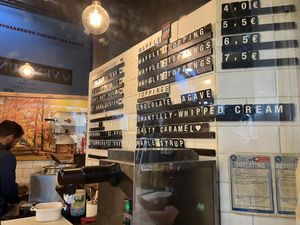 Menu  at VeganWaf in Brussels