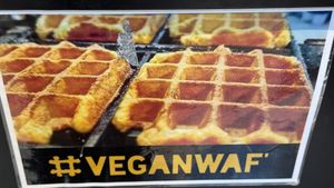   at VeganWaf in Brussels