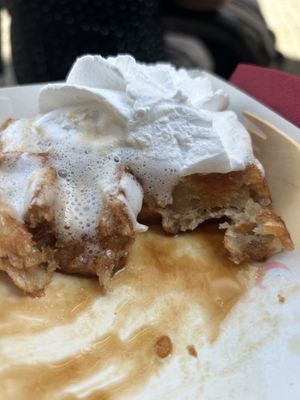 Waffle, Syrop de Liège, whipped cream 6,50€  at VeganWaf in Brussels