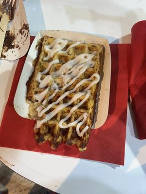 Potato waffle   at VeganWaf in Brussels