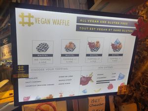 Prices at VeganWaf in Brussels