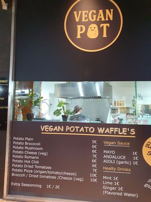 Veganpot right next to Veganwaf at VeganWaf in Brussels