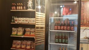 some vegan items for sale at VeganWaf in Brussels