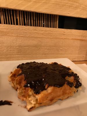 Waffle with extra chocolate  at VeganWaf in Brussels