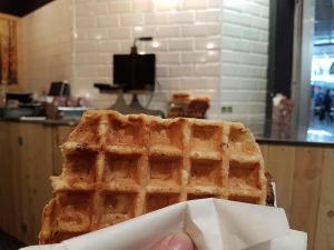 vegan waffle
 at VeganWaf in Brussels