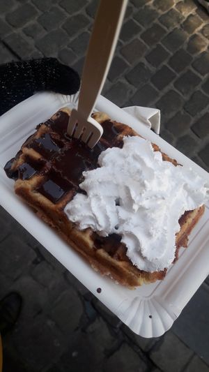 When in Belgium... at VeganWaf in Brussels