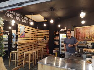 Location inside Agora Gallery at VeganWaf in Brussels