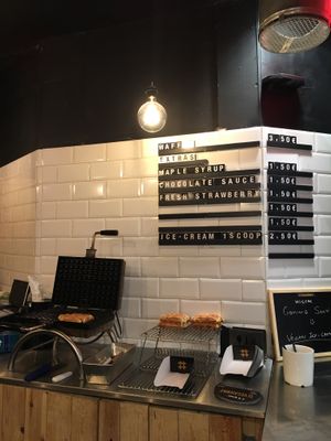 Inside of the stall at VeganWaf in Brussels