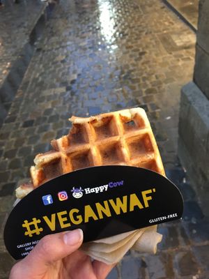 Plain waffle  at VeganWaf in Brussels
