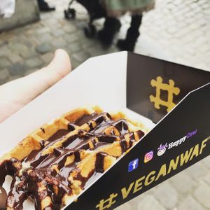 Deliciously guilty at VeganWaf in Brussels