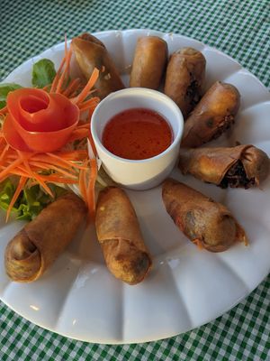 Spring rolls at The Garden in Koh Lanta