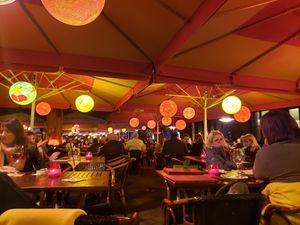 The nice view and seating outside. at Vivolo Olé in Berlin