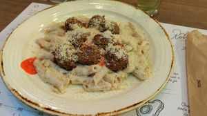 penne at Manu Tenório Café in Recife