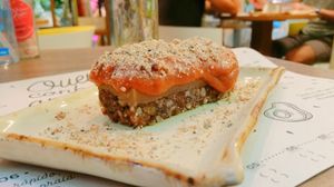 guava cheesecake at Manu Tenório Café in Recife