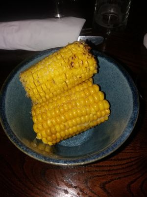 Side of corn on the cob at The Crystal Palace  in Glasgow