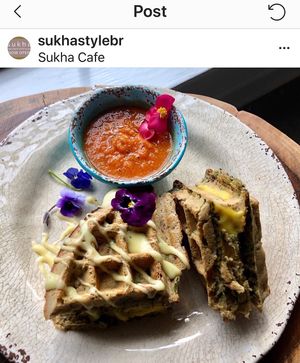 Grilled Cheese Waffles at Sukha Cafe in Baton Rouge