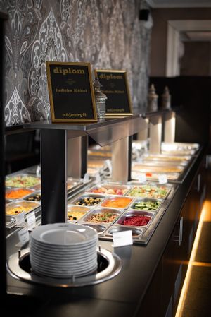 Lunchbuffé #jkpg #jönköping #vegan #indian at Indiska Köket in Jonkoping