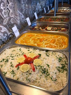 Nice rice at Indiska Köket in Jonkoping