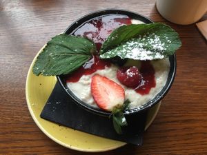 Berry porridge  at Spreegold in Berlin