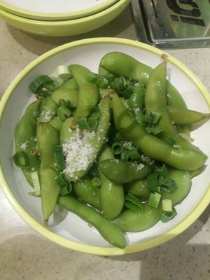 Edamame at YO! Sushi in Glasgow