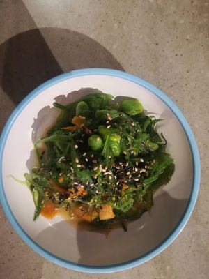 Seaweed salad at YO! Sushi in Glasgow