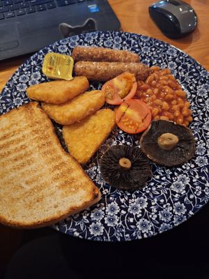 Vegan breakfast at The Society Room in Glasgow