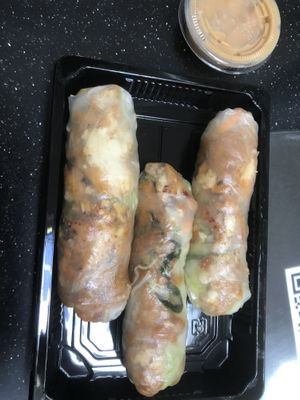 Vegan summer roll without avo  at Sprout  in Auckland