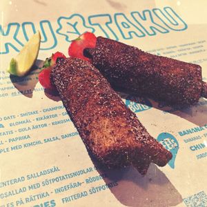 Chimichanga Dessert at Taku-Taku - Teatern in Stockholm