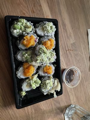 Takeaway maki  at Susherian in Stockholm