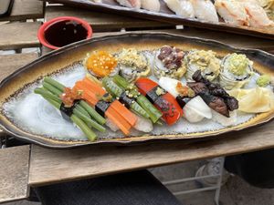 Mix of maki and nigiri  at Susherian in Stockholm