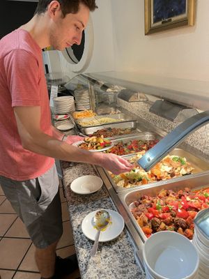 Sunday buffet at Loving Hut in Northbridge