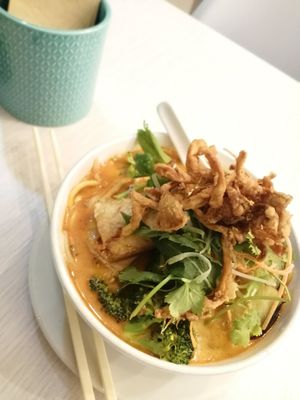 Laksa Noodles at Loving Hut in Northbridge