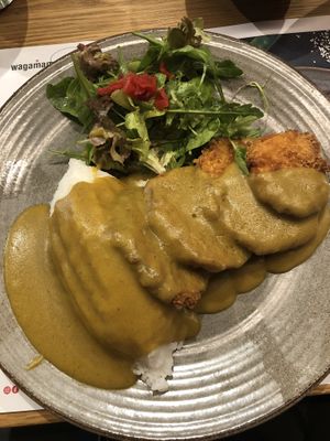 Sweet potato,rice,salad  at Wagamama - Crowne Plaza Hotel in Dubai