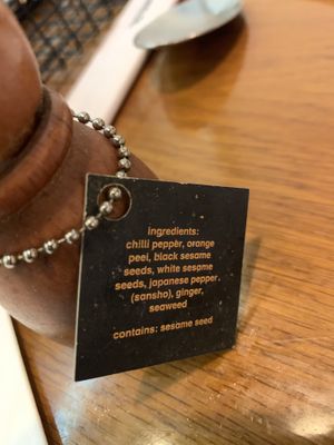 Best seasoning at Wagamama - Crowne Plaza Hotel in Dubai