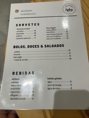 Cardápio setembro/23 at Casa Hoba in Rio De Janeiro