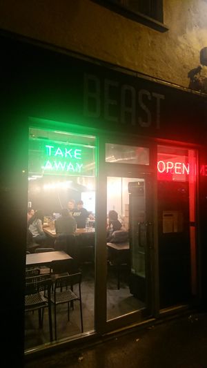 Beast Eatery shop front at Beast Eatery in Dublin