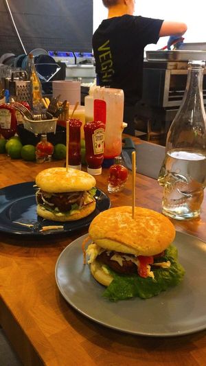 Vegan burgers  at Beast Eatery in Dublin