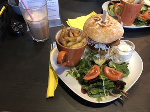 The breakfast burger combo  at Beast Eatery in Dublin