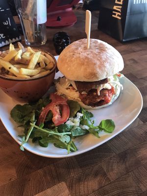 Chick hun burger at Beast Eatery in Dublin