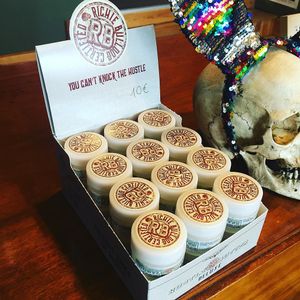 Hustle Butter vegan tattoo aftercare at Hello Darkness in Lyon