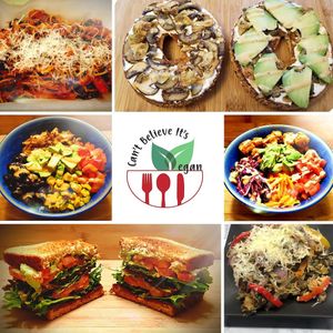 So many great dishes!  at Can't Believe It's Vegan  in Westerville