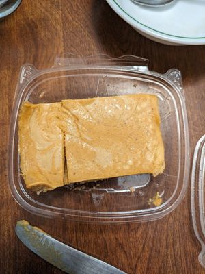 Pumpkin swirl cheesecake at Can't Believe It's Vegan  in Westerville