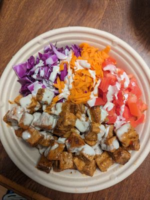 Spicy tofu quinoa bowl at Can't Believe It's Vegan  in Westerville