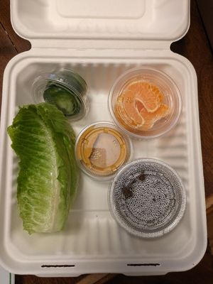 BBQ lettuce wraps at Can't Believe It's Vegan  in Westerville