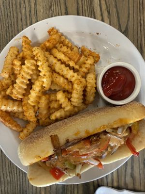 Spicy sausage hoagie   at Can't Believe It's Vegan  in Westerville