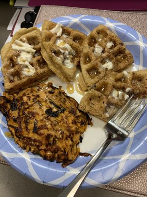 Waffles that will make you dance while you chew!!! at Can't Believe It's Vegan  in Westerville
