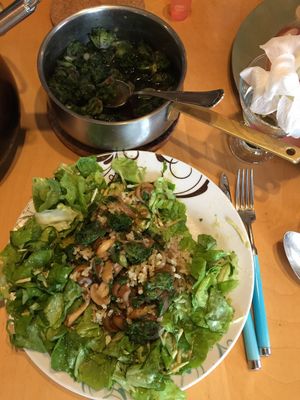 Salat & vegetables from the CSA Nuglar Gärten  at Chez Svanette in Zullwil