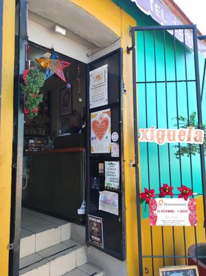 Entrance at Xiguela Tienda de Productos Organicos in Oaxaca